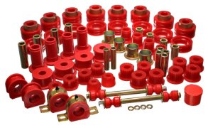 Dodge Ram 3500 Bushing Kit - Energy Suspension - Hyper-Flex - Red - `94-`02